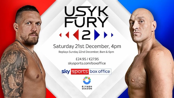 Fight Card cuộc tái đấu Tyson Fury vs Usyk 2 đầy hấp dẫn