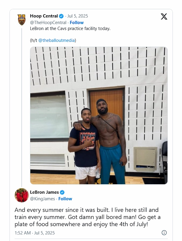 LeBron James xuất hiện tại Cavaliers, chỉ là trùng hợp?